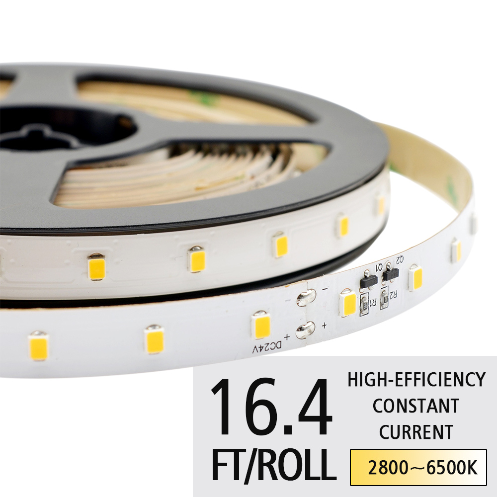 DC24V 2835SMD CRI 90 LED 64LEDs/M Flexible LED Tape Light - High-Efficiency Constant Current LED Strip Lights